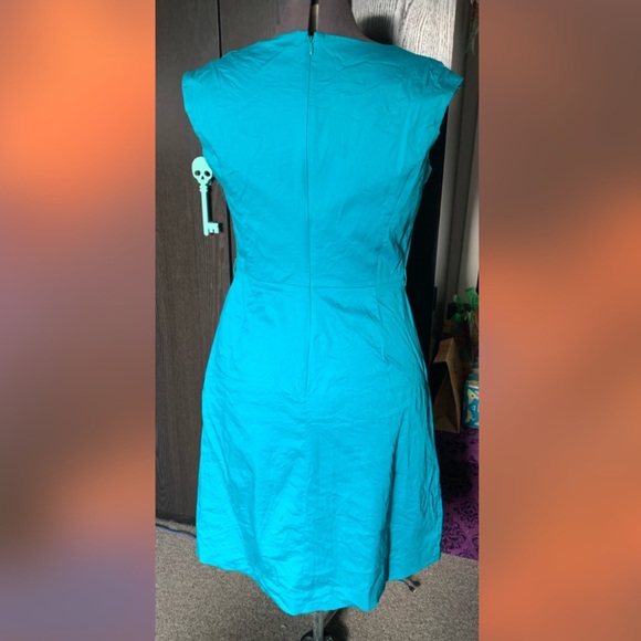 Teal Dress with Butterfly Detail - Picture 4 of 4